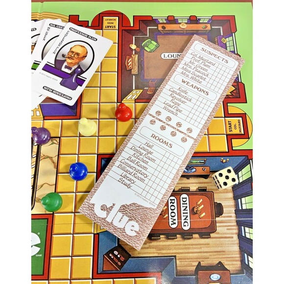 Hasbro CLUE Classic Detective Game Retro Series 1986 Edition Board Game Complete - Picture 7 of 13